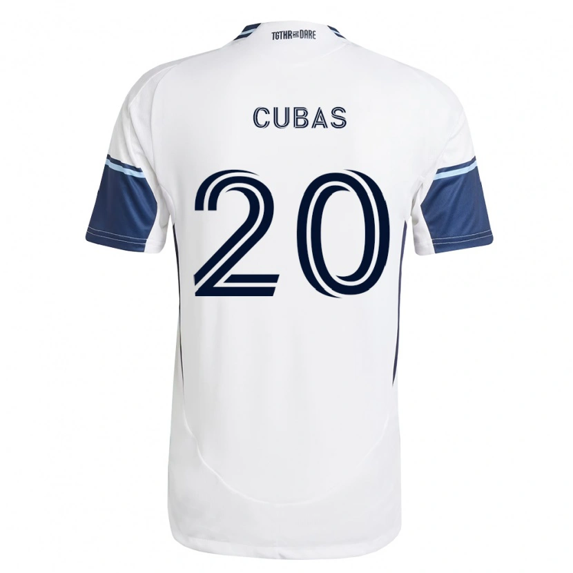 Danxen Kinder Andrés Cubas #20 Weiß Königsblau Heimtrikot Trikot 2026/27 T-Shirt Schweiz