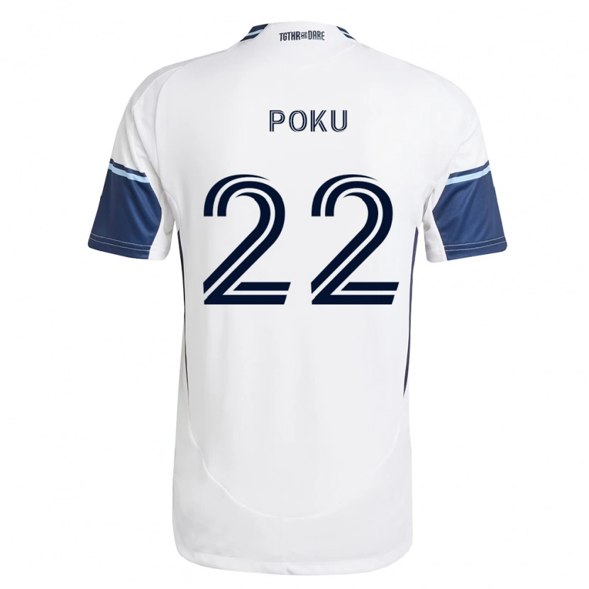 Danxen Kinder Kwasi Poku #22 Weiß Königsblau Heimtrikot Trikot 2026/27 T-Shirt Schweiz