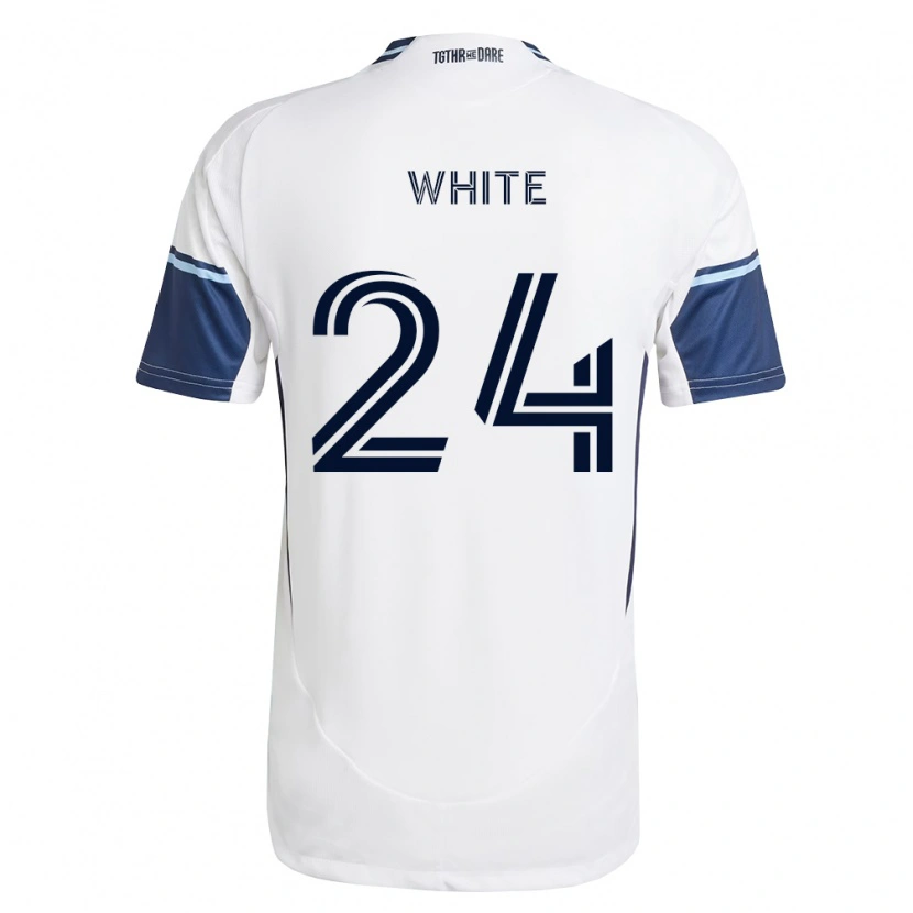 Danxen Kinder Brian White #24 Weiß Königsblau Heimtrikot Trikot 2026/27 T-Shirt Schweiz
