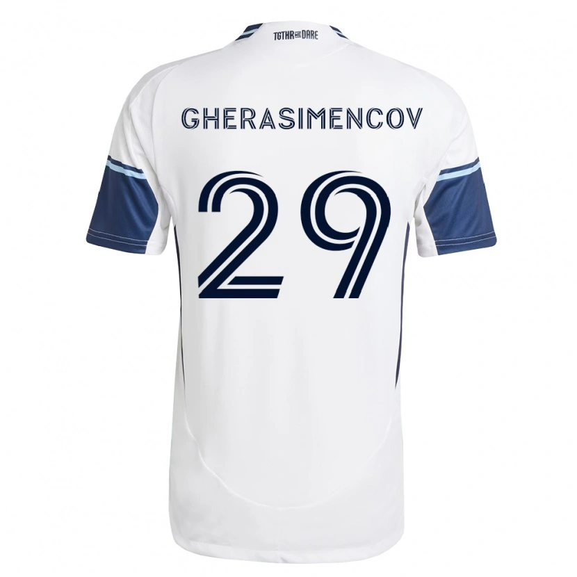 Danxen Kinder Mihail Gherasimencov #29 Weiß Königsblau Heimtrikot Trikot 2026/27 T-Shirt Schweiz
