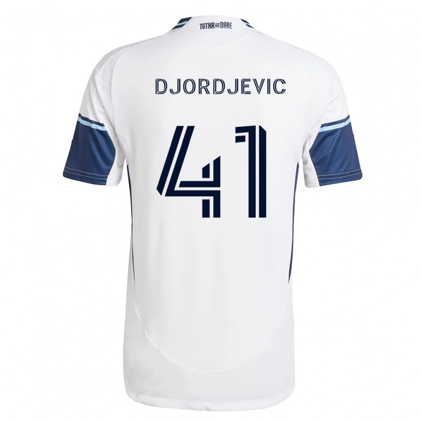 Danxen Kinder Nikola Djordjevic #41 Weiß Königsblau Heimtrikot Trikot 2026/27 T-Shirt Schweiz