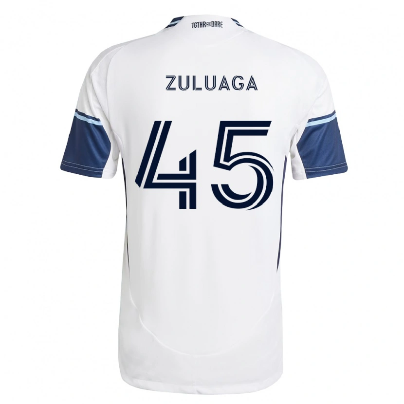 Danxen Kinder Yeider Zuluaga #45 Weiß Königsblau Heimtrikot Trikot 2026/27 T-Shirt Schweiz
