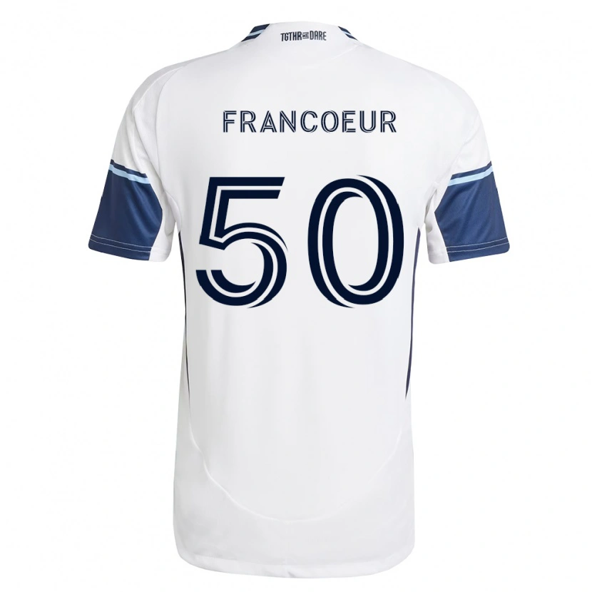Danxen Kinder Isaac Francoeur #50 Weiß Königsblau Heimtrikot Trikot 2026/27 T-Shirt Schweiz