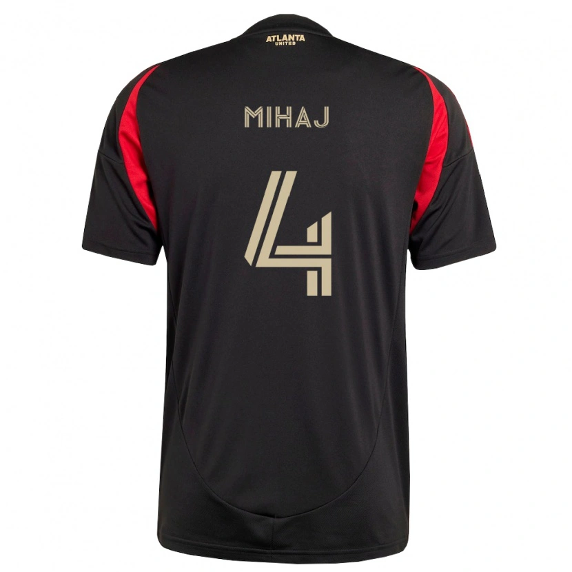 Danxen Kinder Enea Mihaj #4 Schwarz Rot Heimtrikot Trikot 2026/27 T-Shirt Schweiz