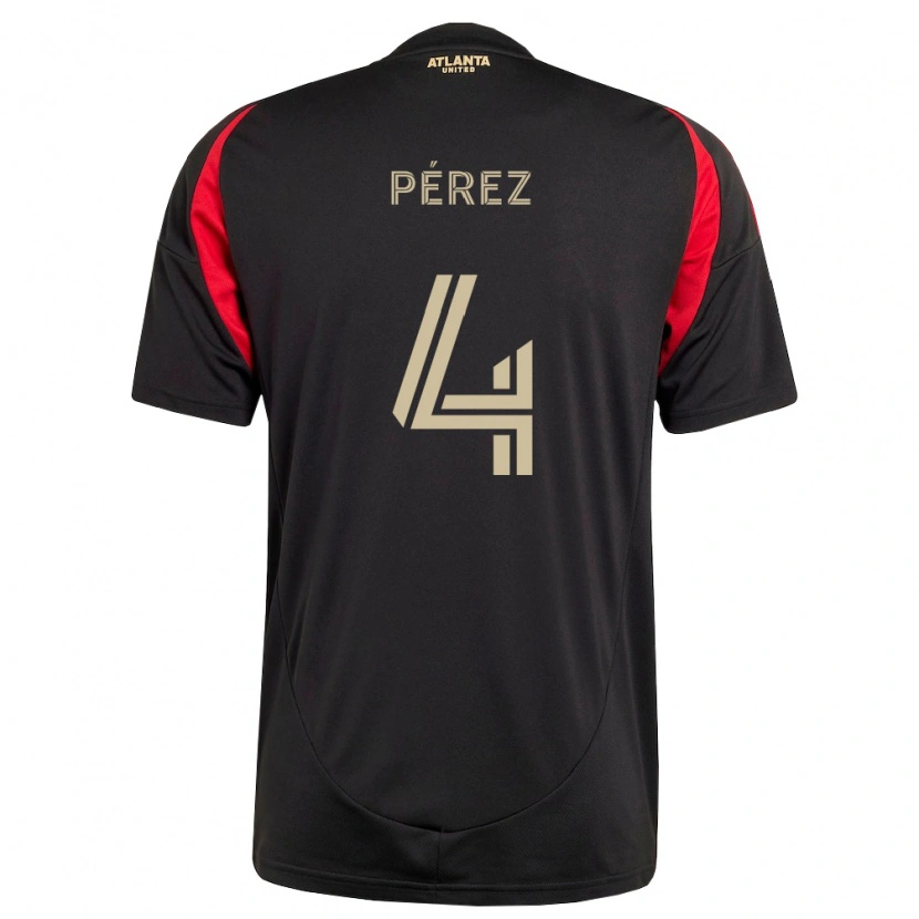 Danxen Kinder Gary Pérez #4 Schwarz Rot Heimtrikot Trikot 2026/27 T-Shirt Schweiz