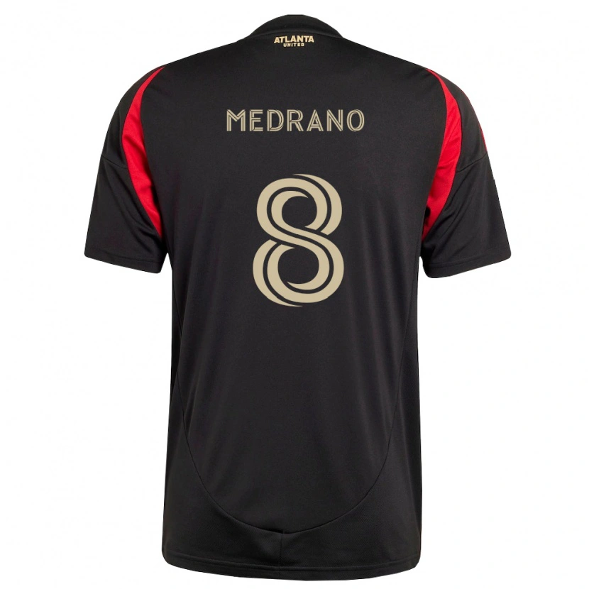 Danxen Kinder Keven Medrano #8 Schwarz Rot Heimtrikot Trikot 2026/27 T-Shirt Schweiz
