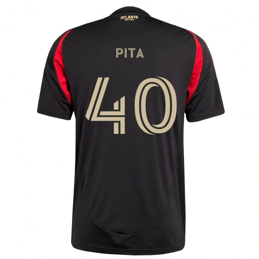 Danxen Kinder Santiago Pita #40 Schwarz Rot Heimtrikot Trikot 2026/27 T-Shirt Schweiz