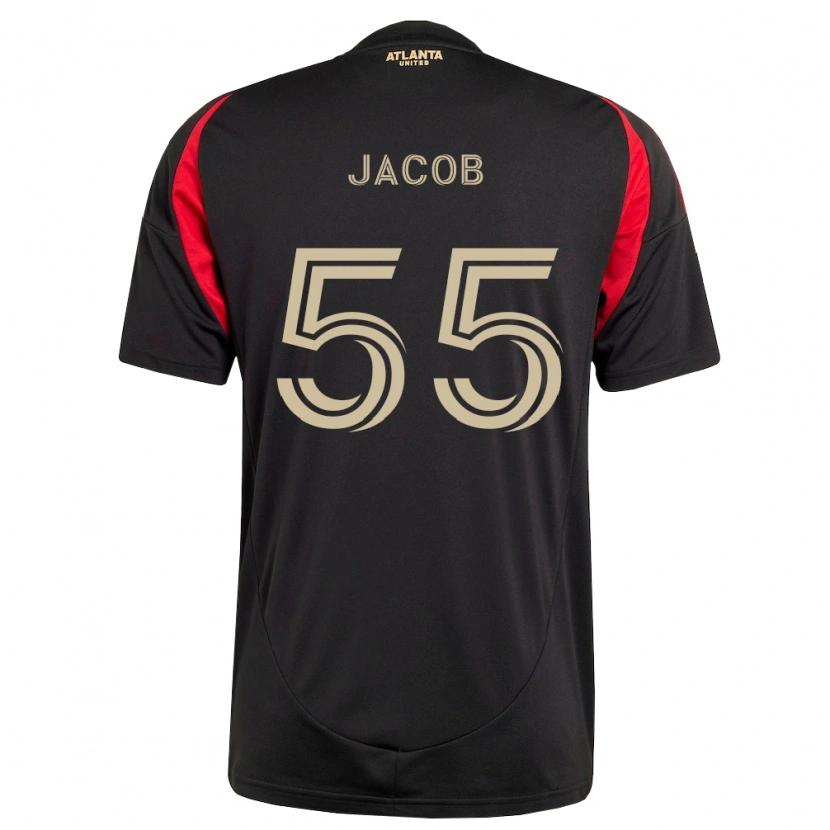 Danxen Kinder Tomás Jacob #55 Schwarz Rot Heimtrikot Trikot 2026/27 T-Shirt Schweiz