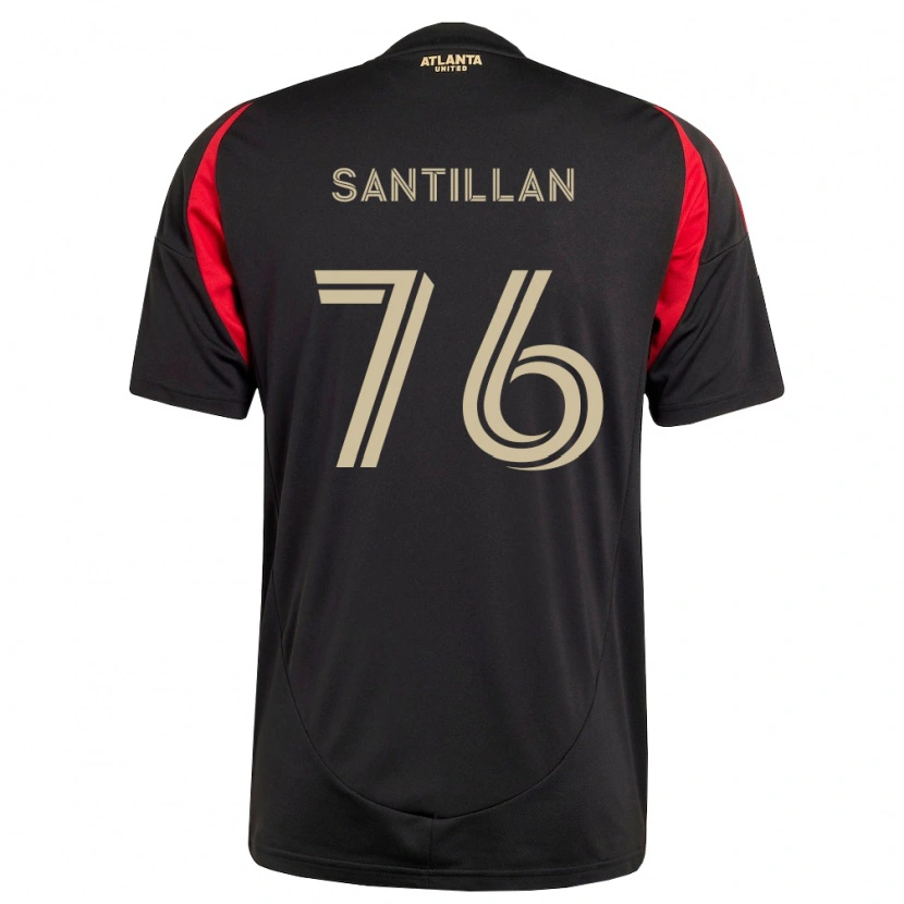 Danxen Kinder Noe Santillan #76 Schwarz Rot Heimtrikot Trikot 2026/27 T-Shirt Schweiz