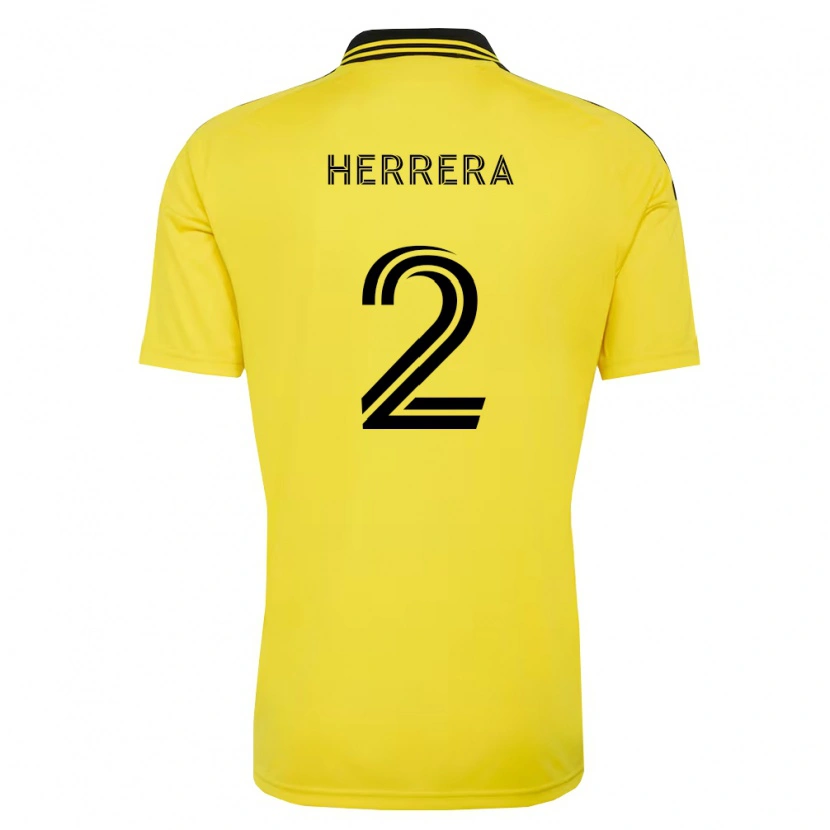 Danxen Kinder Andrés Herrera #2 Gelb Schwarz Heimtrikot Trikot 2026/27 T-Shirt Schweiz