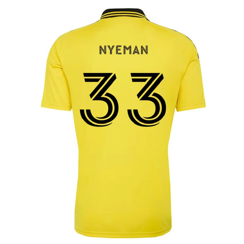 Danxen Kinder Moses Nyeman #33 Gelb Schwarz Heimtrikot Trikot 2026/27 T-Shirt Schweiz
