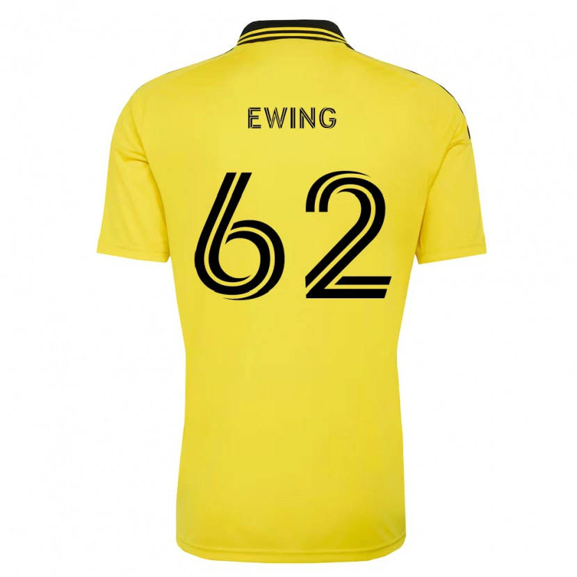 Danxen Kinder Immanuel Ewing #62 Gelb Schwarz Heimtrikot Trikot 2026/27 T-Shirt Schweiz