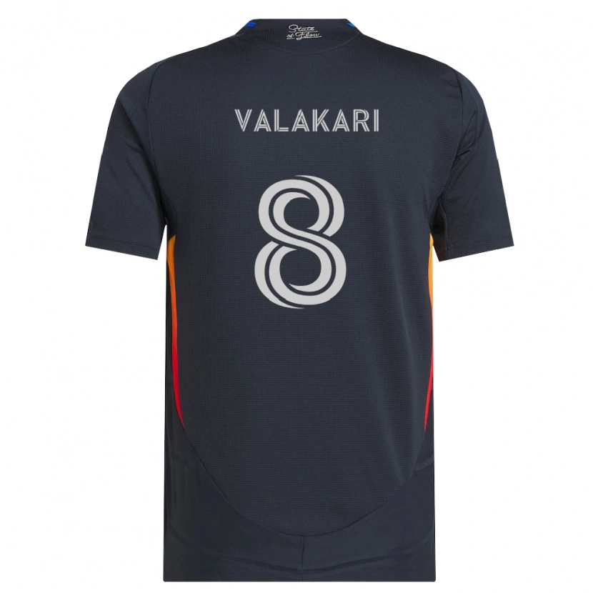 Danxen Kinder Onni Valakari #8 Dunkelgrau Rot Heimtrikot Trikot 2026/27 T-Shirt Schweiz