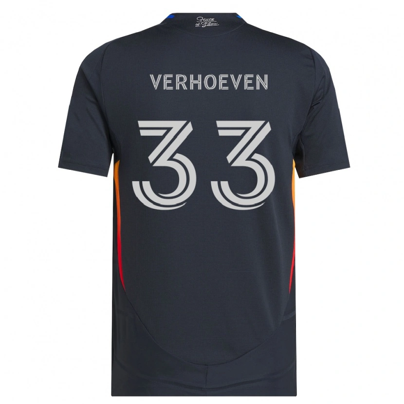 Danxen Kinder Oscar Verhoeven #33 Dunkelgrau Rot Heimtrikot Trikot 2026/27 T-Shirt Schweiz