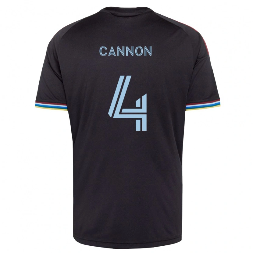 Danxen Kinder Reggie Cannon #4 Schwarz Himmelblau Heimtrikot Trikot 2026/27 T-Shirt Schweiz