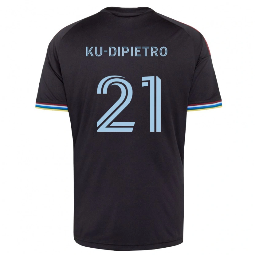 Danxen Kinder Theodore Ku-Dipietro #21 Schwarz Himmelblau Heimtrikot Trikot 2026/27 T-Shirt Schweiz