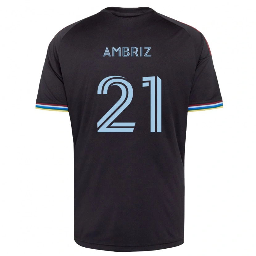 Danxen Kinder Diego Ambriz #21 Schwarz Himmelblau Heimtrikot Trikot 2026/27 T-Shirt Schweiz