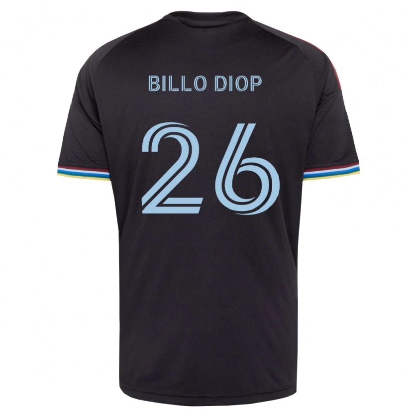 Danxen Kinder Mamadou Billo Diop #26 Schwarz Himmelblau Heimtrikot Trikot 2026/27 T-Shirt Schweiz