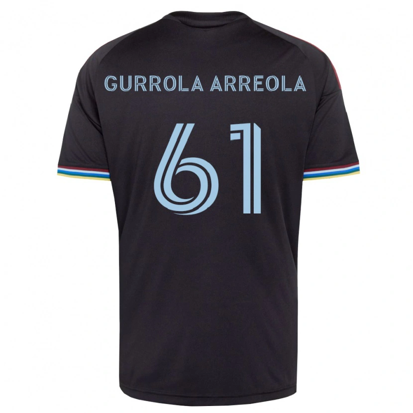 Danxen Kinder Diego Gurrola Arreola #61 Schwarz Himmelblau Heimtrikot Trikot 2026/27 T-Shirt Schweiz