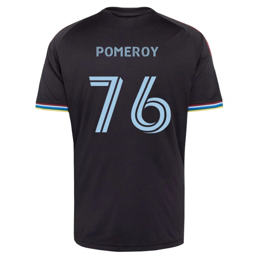 Danxen Kinder Jack Pomeroy #76 Schwarz Himmelblau Heimtrikot Trikot 2026/27 T-Shirt Schweiz