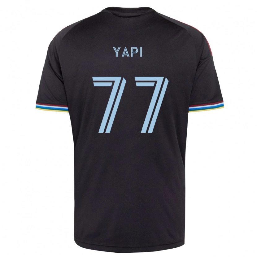 Danxen Kinder Darren Yapi #77 Schwarz Himmelblau Heimtrikot Trikot 2026/27 T-Shirt Schweiz