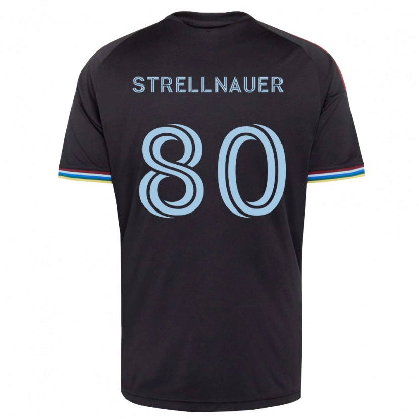 Danxen Kinder Noah Strellnauer #80 Schwarz Himmelblau Heimtrikot Trikot 2026/27 T-Shirt Schweiz