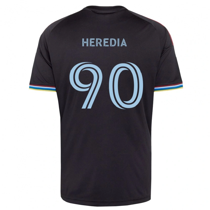 Danxen Kinder Edgar Heredia #90 Schwarz Himmelblau Heimtrikot Trikot 2026/27 T-Shirt Schweiz