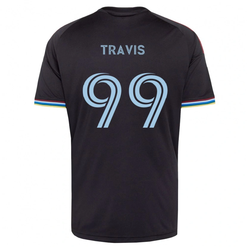Danxen Kinder Jackson Travis #99 Schwarz Himmelblau Heimtrikot Trikot 2026/27 T-Shirt Schweiz