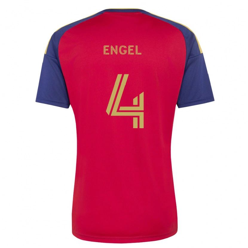 Danxen Kinder Lukas Engel #4 Königsblau Braun Rot Heimtrikot Trikot 2026/27 T-Shirt Schweiz