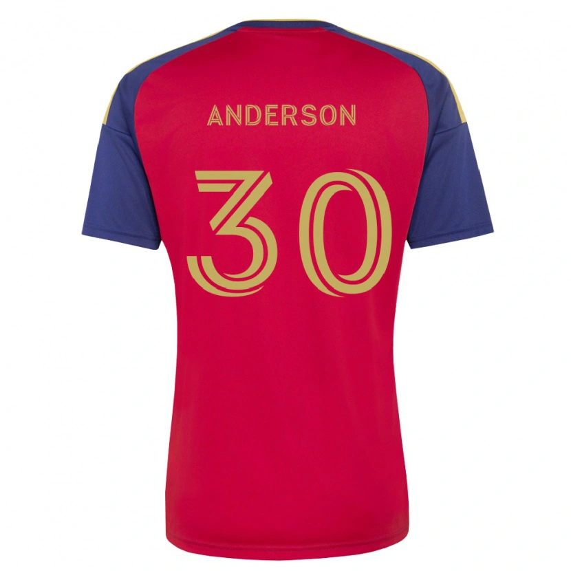 Danxen Kinder Owen Anderson #30 Königsblau Braun Rot Heimtrikot Trikot 2026/27 T-Shirt Schweiz
