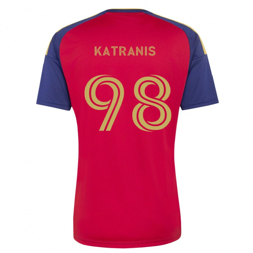 Danxen Kinder Alexandros Katranis #98 Königsblau Braun Rot Heimtrikot Trikot 2026/27 T-Shirt Schweiz
