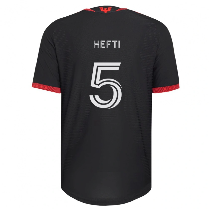 Danxen Kinder Silvan Hefti #5 Schwarz Weiß Rot Heimtrikot Trikot 2026/27 T-Shirt Schweiz