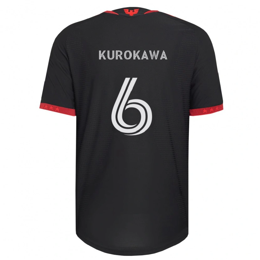 Danxen Kinder Keisuke Kurokawa #6 Schwarz Weiß Rot Heimtrikot Trikot 2026/27 T-Shirt Schweiz
