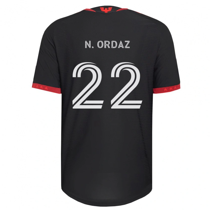 Danxen Kinder Nathan Ordaz #22 Schwarz Weiß Rot Heimtrikot Trikot 2026/27 T-Shirt Schweiz