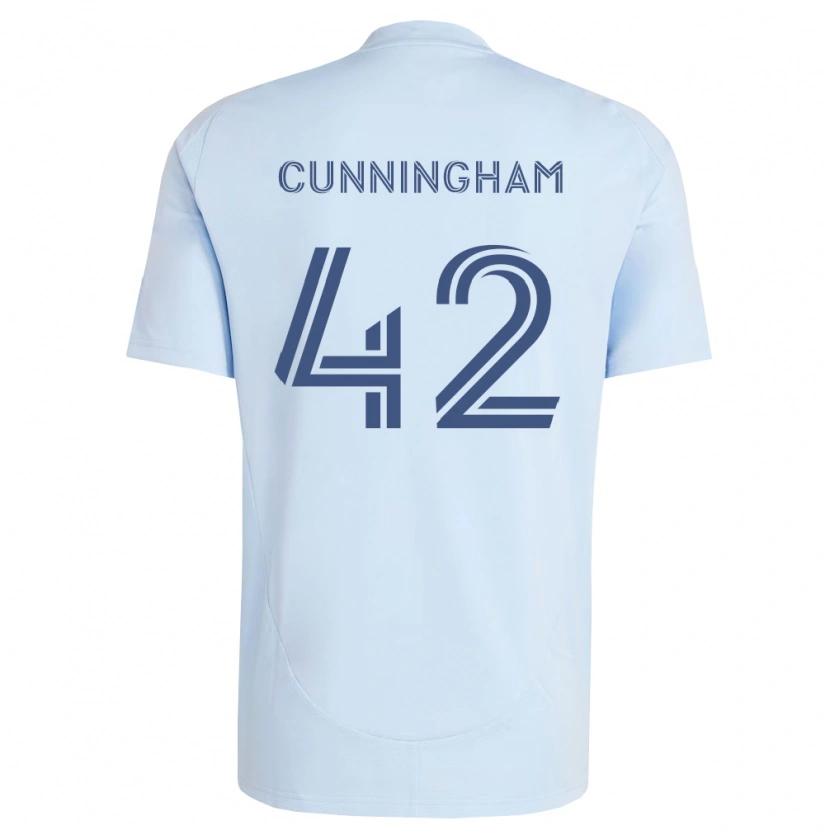 Danxen Kinder Alex Cunningham #42 Hellblau Hellgrau Heimtrikot Trikot 2026/27 T-Shirt Schweiz