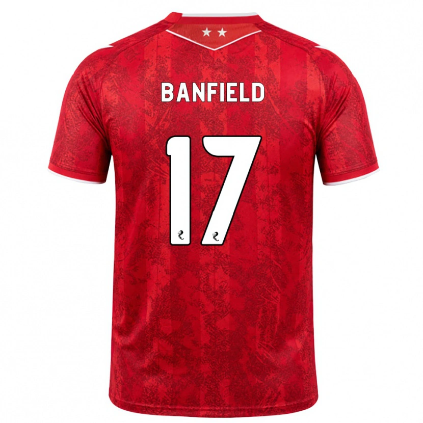 Danxen Kinder Keeley Banfield #17 Rot Weiß Heimtrikot Trikot 2026/27 T-Shirt Schweiz