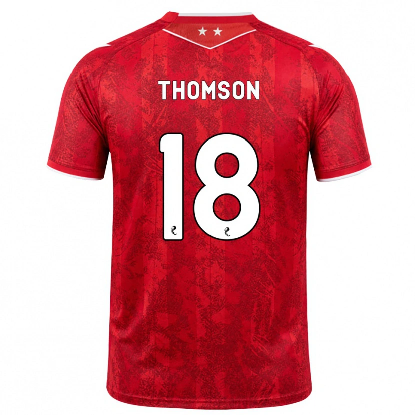 Danxen Kinder Eva Thomson #18 Rot Weiß Heimtrikot Trikot 2026/27 T-Shirt Schweiz