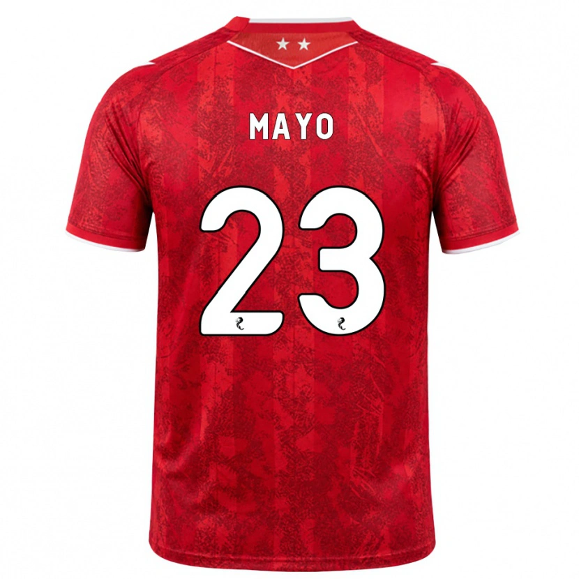 Danxen Kinder Lewis Mayo #23 Rot Weiß Heimtrikot Trikot 2026/27 T-Shirt Schweiz