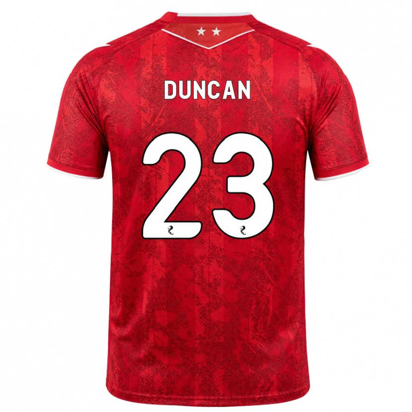 Danxen Kinder Ryan Duncan #23 Rot Weiß Heimtrikot Trikot 2026/27 T-Shirt Schweiz