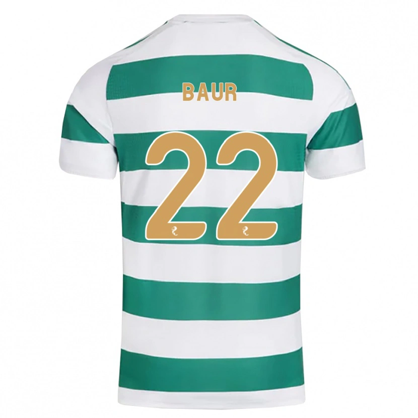 Danxen Kinder Mika Baur #22 Darkcyan Weiß Heimtrikot Trikot 2026/27 T-Shirt Schweiz
