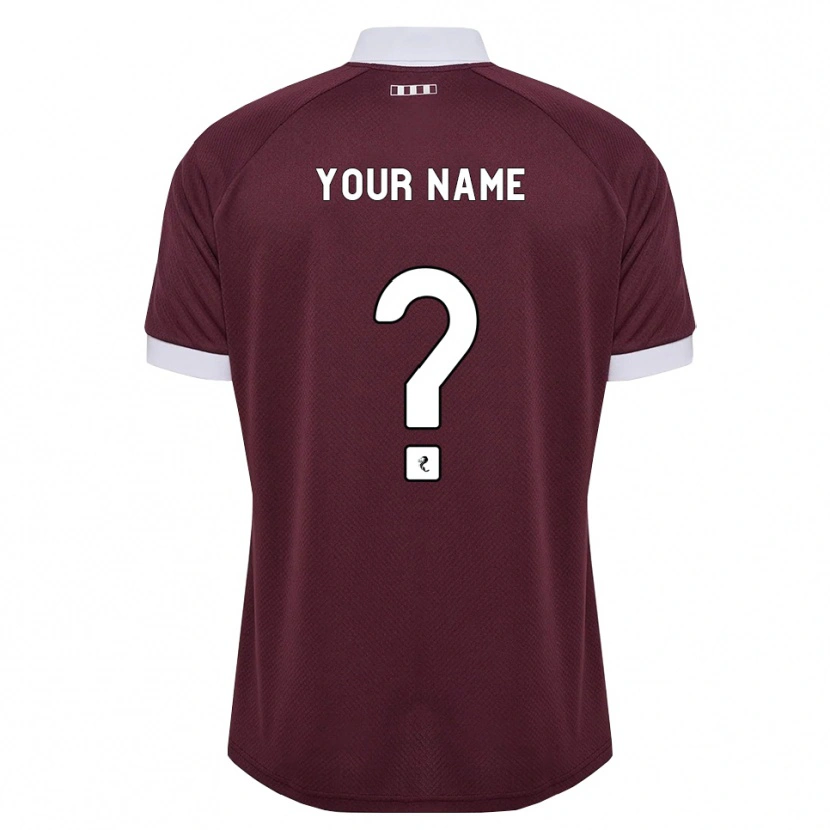 Danxen Kinder Ihren Namen #0 Burgunder Weiß Heimtrikot Trikot 2026/27 T-Shirt Schweiz
