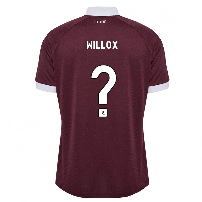 Danxen Kinder Harry Willox #0 Burgunder Weiß Heimtrikot Trikot 2026/27 T-Shirt Schweiz