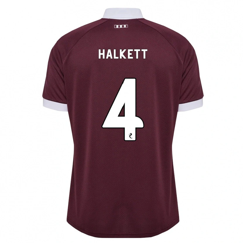 Danxen Kinder Craig Halkett #4 Burgunder Weiß Heimtrikot Trikot 2026/27 T-Shirt Schweiz