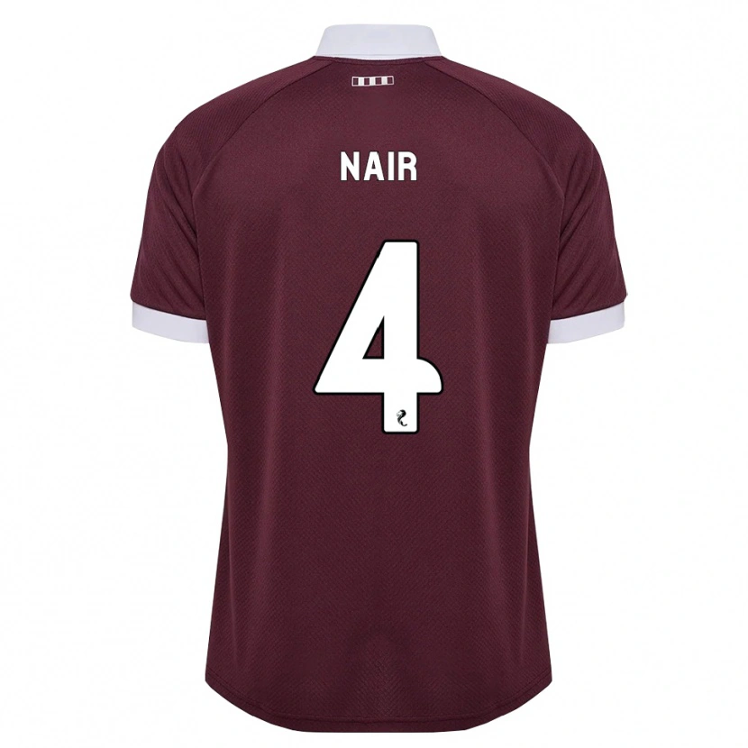 Danxen Kinder Kenzi Nair #4 Burgunder Weiß Heimtrikot Trikot 2026/27 T-Shirt Schweiz
