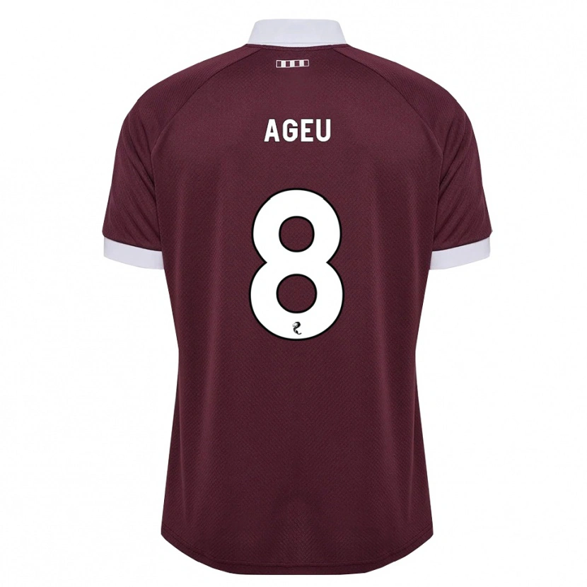 Danxen Kinder Eduardo Ageu Almeida Santos #8 Burgunder Weiß Heimtrikot Trikot 2026/27 T-Shirt Schweiz