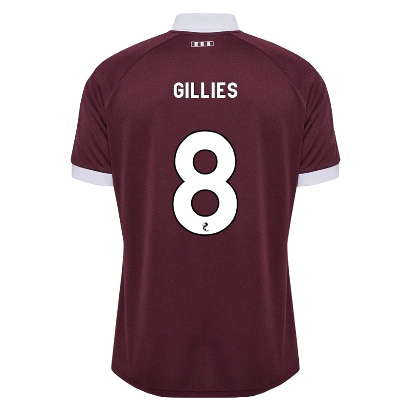 Danxen Kinder Matthew Gillies #8 Burgunder Weiß Heimtrikot Trikot 2026/27 T-Shirt Schweiz