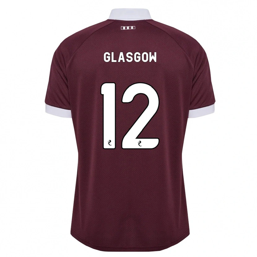 Danxen Kinder Euan Glasgow #12 Burgunder Weiß Heimtrikot Trikot 2026/27 T-Shirt Schweiz