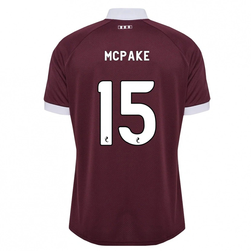 Danxen Kinder Josh Mcpake #15 Burgunder Weiß Heimtrikot Trikot 2026/27 T-Shirt Schweiz