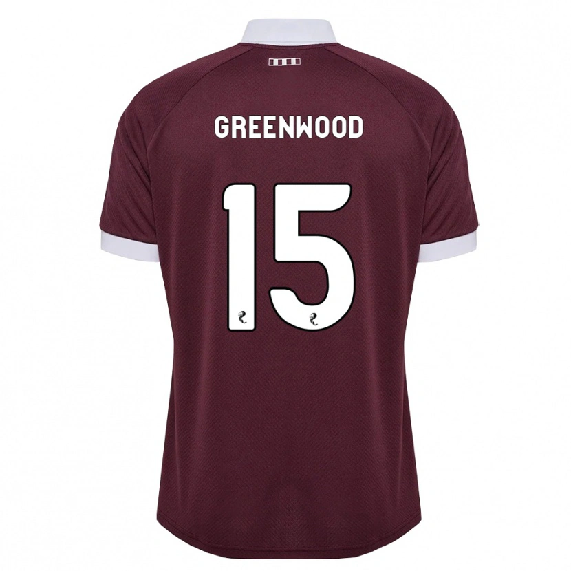 Danxen Kinder Brodie Greenwood #15 Burgunder Weiß Heimtrikot Trikot 2026/27 T-Shirt Schweiz