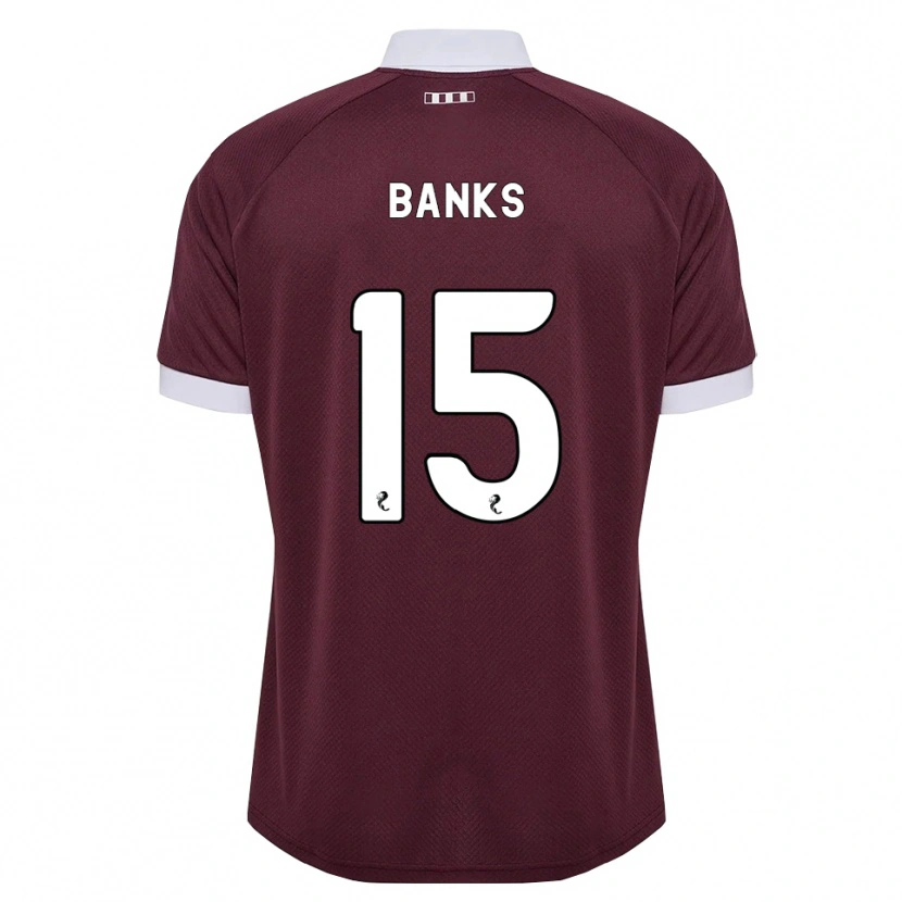 Danxen Kinder Euan Banks #15 Burgunder Weiß Heimtrikot Trikot 2026/27 T-Shirt Schweiz